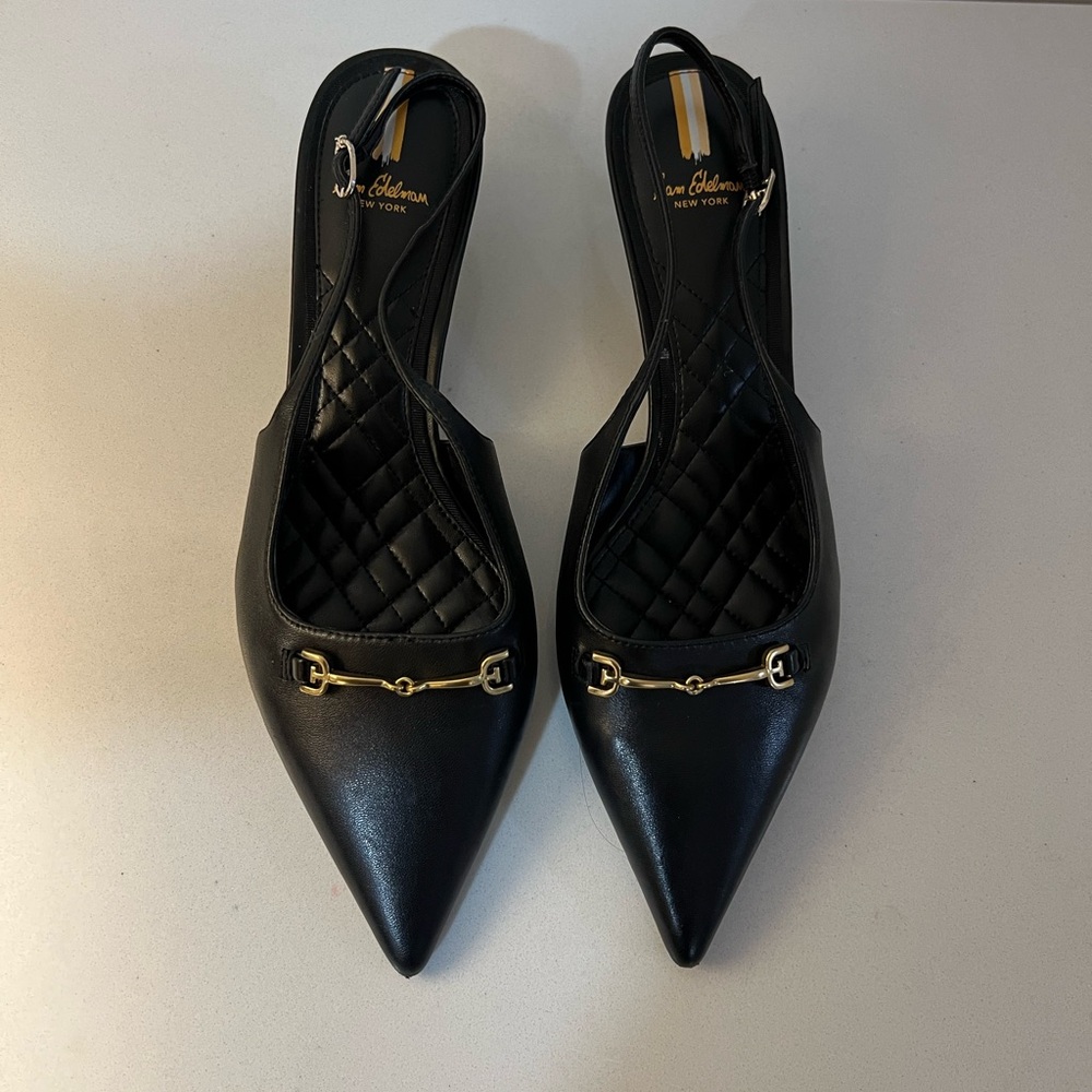 Sam Edelman Farrah Kitten Heel Pointed Toe Slingback Pump Size 10 - Picture 2 of 11